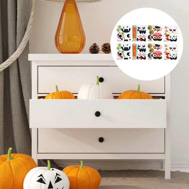 8 pegatinas de calabaza de Halloween pegatinas de Halloween galletas para adultos niño