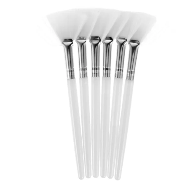 Achieve Spa-Like Results with 6 Soft Fan Brushes for Glycolic Peel & Masques