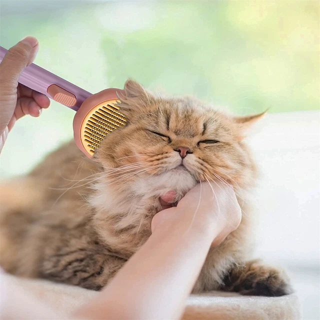 Pet Hair Remover Dog Cat Comb Grooming Massage Deshedding Self Cleaning Brush 10