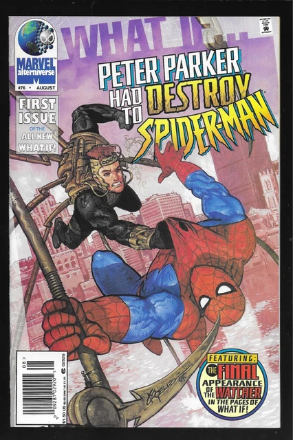What If? #76 Newsstand Marvel 1995 Peter Parker Destroys Spider-man VF/NM 9.0