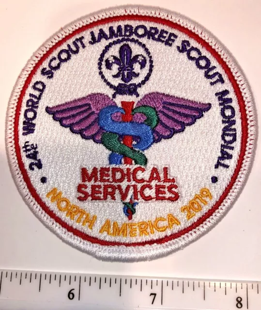 2019 Medical Services Staff IST Round Badge Patch 24th World Scout Jamboree