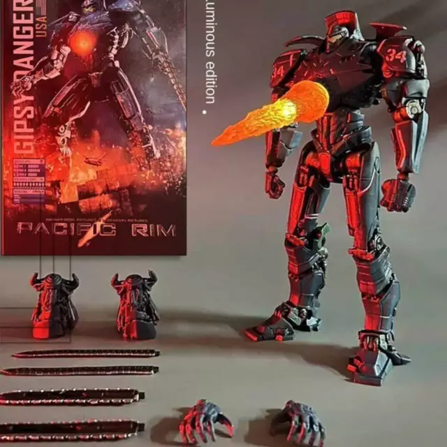 PACIFIC RIM Uprising Gipsy Avenger Mecha with Light PVC Action Figure 20cm 2023