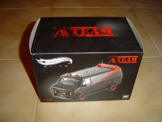 Corgi 1/43 – Van Agence Tous Risques – GMC Noir + Figurines – édition 2001