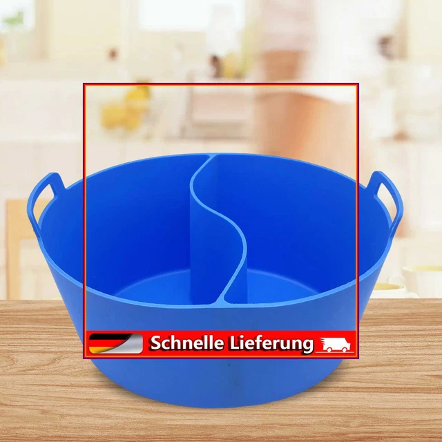 Inserción Silicona Gogarer, Sopa Reutilizable para 6QT Crockpot (azul
