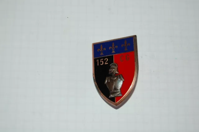 Insigne Militaire 152 C G Cuirasse Lys