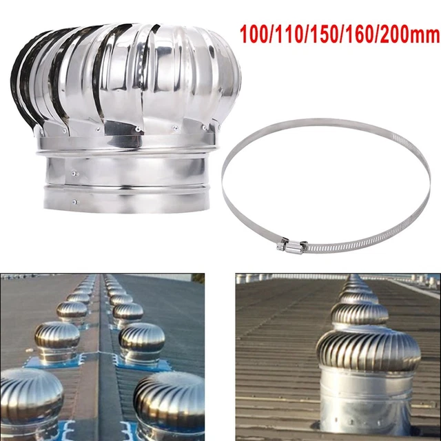 Roof Cowl 200mm Diameter 8". Ducting Pipe. Woodburner Flue Liner - View #6