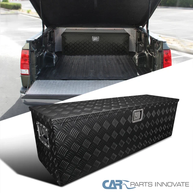 Fits 49" Heavy Duty Black Aluminum Tool Box Truck Storage+Handle+Lock+Key