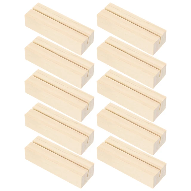 Lot De 24 Porte-cartes En Bois - Supports De Numéro De Table élégants - Pour Mariage, événements