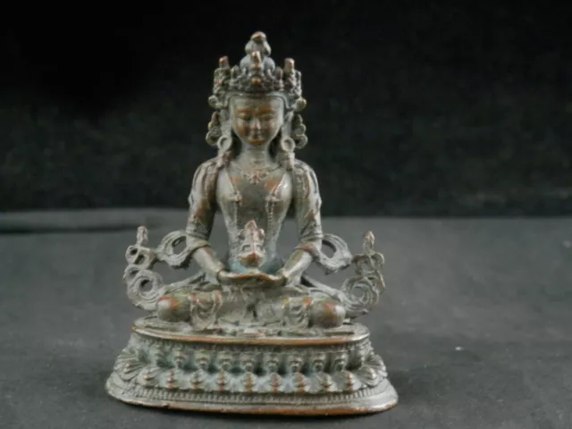 Beautiful Hand Made Tibetan Bronze *Maitreya Bodhisattva* Statue BB115