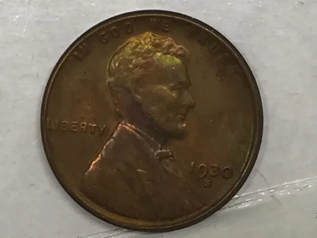 1930 S Lincoln Cent Penny -RED BU Condition 