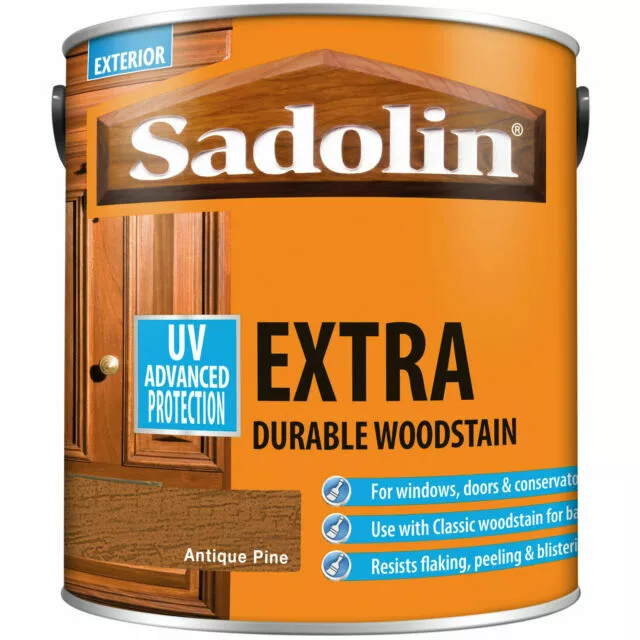 Sadolin Extra Durable Woodstain - Antique Pine, 2.5L