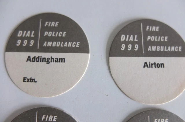 12 X GPO Black Telephone Dial Labels. Yorkshire Dales. £50.00 - PicClick UK
