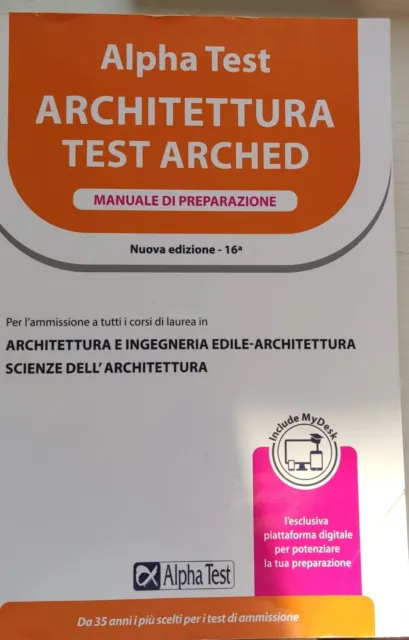 ALPHA TEST ARCHITETTURA TEST ARCHED 16a edizione