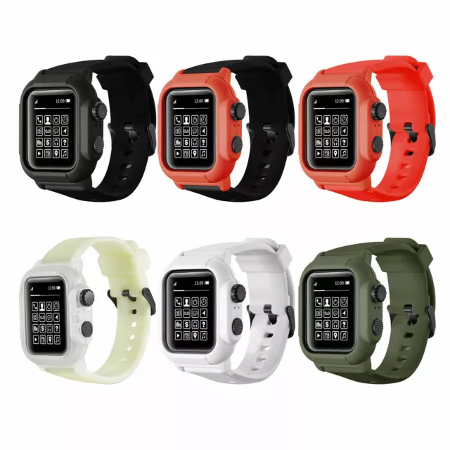 Waterproof Shockproof Case with Band For Apple Watch Series 9 8 7 6 5 4 3 2 1 SE