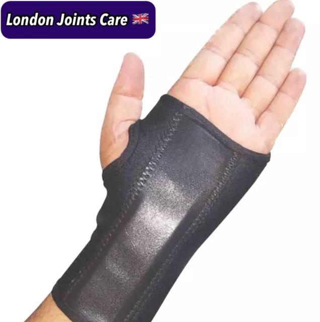 Black Wrist Support Brace Carpal tunnel Arthritis Pain Relief Adjustable NHS UK