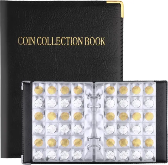480 Pochettes Album de Collection Pieces de Monnaie, Album de