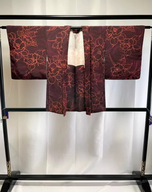 Vintage Japanese Haori Jacket - Antique Haori Silk Kimono Jacket