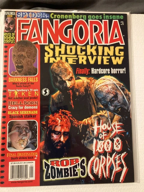 FANGORIA Mag #219 Rob Zombies House 1000 Corpses Darkness Falls Taken Hellborn