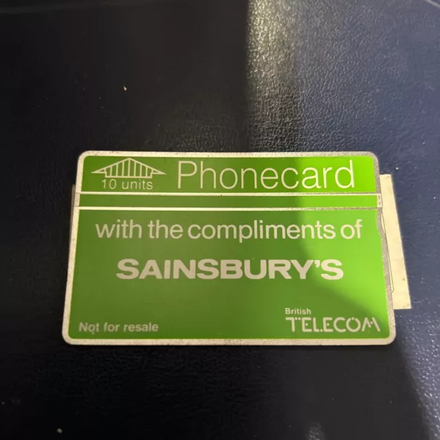 BTX001 Used Sainsbury’s Overprint BT Phonecard USED 070k