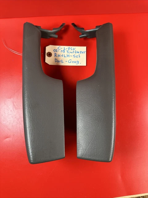 ✅ 02-09 Chevy Trailblazer Door Pull Handles Armrests Arm Rest LH & RH DARK GRAY