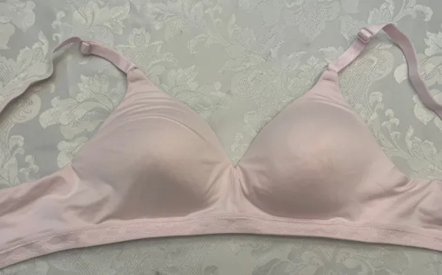 Warners 34B Pink Style 01269 Cloud 9 Full Coverage Wire Free Contour Bra Lined