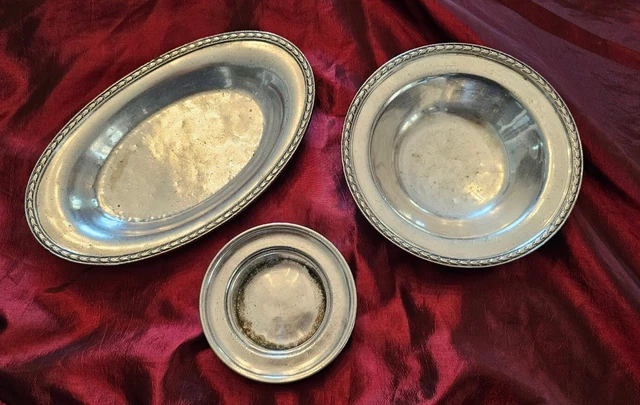 Missouri Pacific Railway 3 Piece Silver Lot By Intl Silver Co Circa 1925