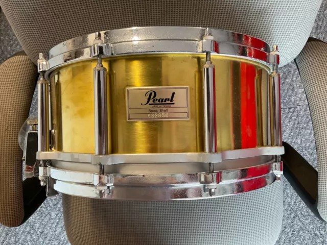 Pearl Free Floating brass snare drum 6 1/2" x 14"