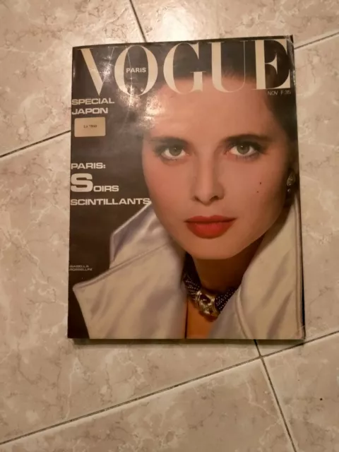 Magazine VOGUE PARIS mode French  n. 641 novembre 1983 Isabella Rossellini