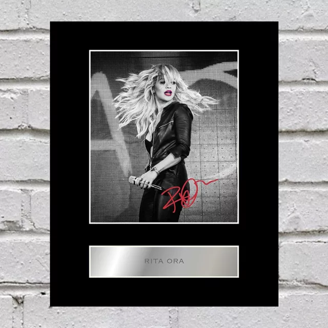 Rita Ora Signed Mounted Photo Display