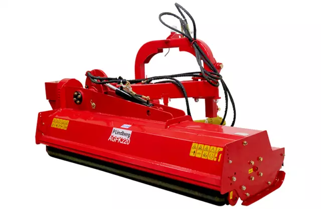 Robuster Böschungsmulcher AGF-220 cm kippbar Schlegelmulcher Gelenkwelle Mulcher