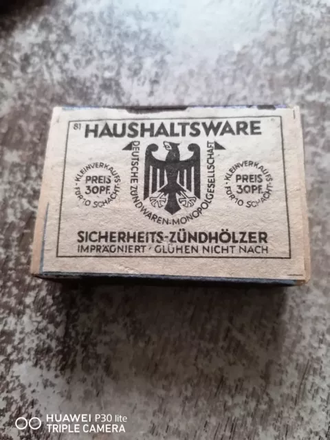Boite d'allumettes allemande deuxième guerre mondiale - welt-holzer
