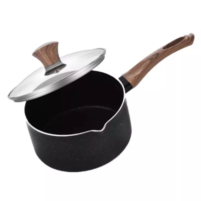 Nonstick with Lid and Wood Handle - 18CM-BY