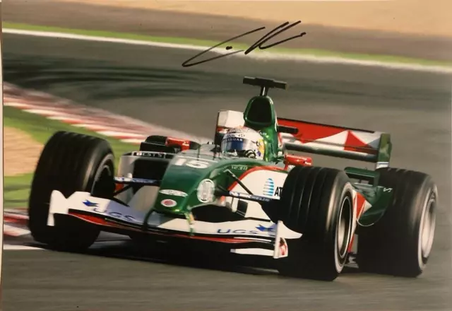 ***  CHRISTIAN KLIEN  -  TEAM JAGUAR  -  HAND SIGNED  -  F1  ***  12x8 photo