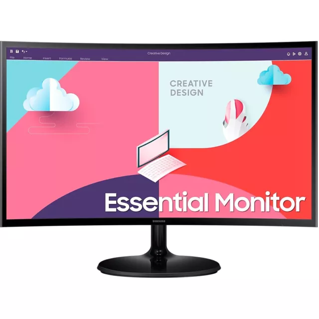 Samsung Bildschirm Curved Monitor 27 Zoll Full HD LED 4ms 75Hz 1800R HDMI PC S36