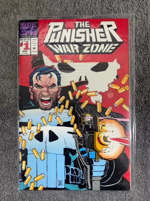 The Punisher War Zone #1 (Marvel Comics 1992) Die Cut