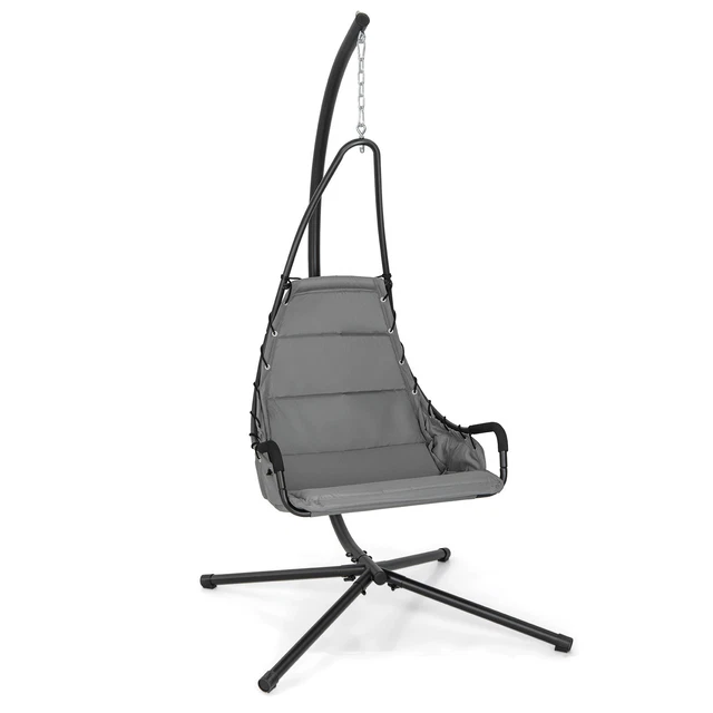 HANGING CHAIR WITH Stand Indoor Outdoor Hammock Swing Chair w/Large