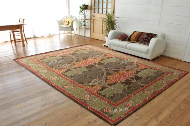 William Morris Design Old Antique Style Handmade Traditional Woolen Area Rugs