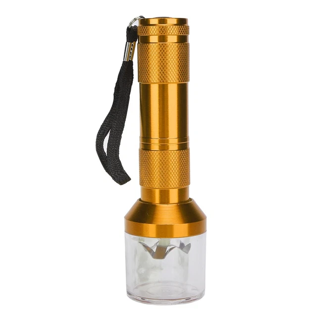 Molinillo de uñas eléctrico de aluminio herramienta de hierba - dorado