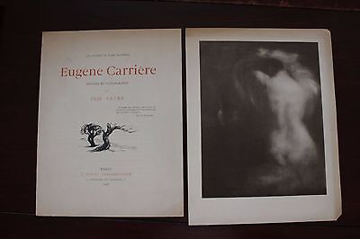 ✒ PROSPECTUS Souscription Elie FAURE ouvrage sur Eugène Carrière 1908 