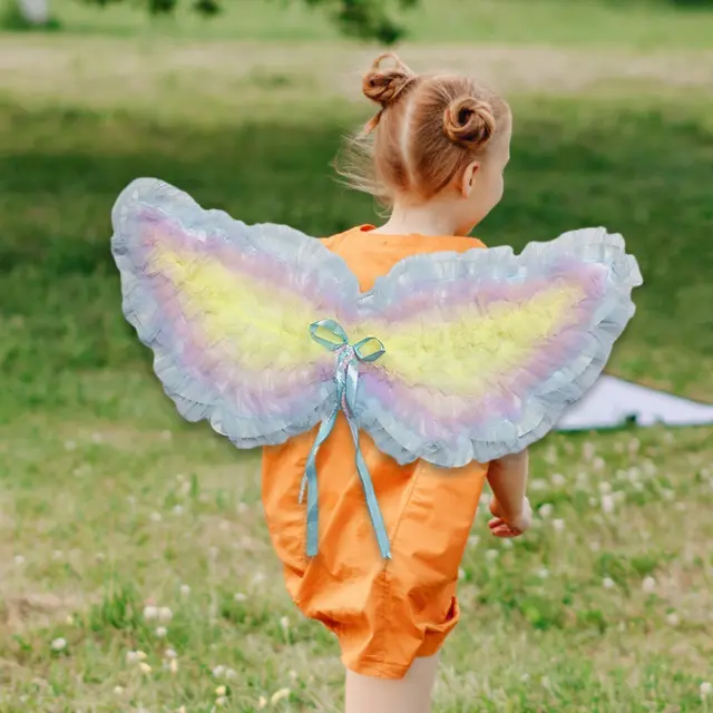 Kids Butterfly Wings Dreamlike Angel Wings for Carnival Festival Photo