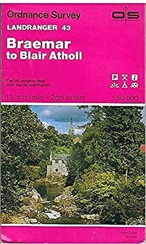 Landranger Cartes : Braemar Pour Blair Atholl Feuille 43 OS Landranger M