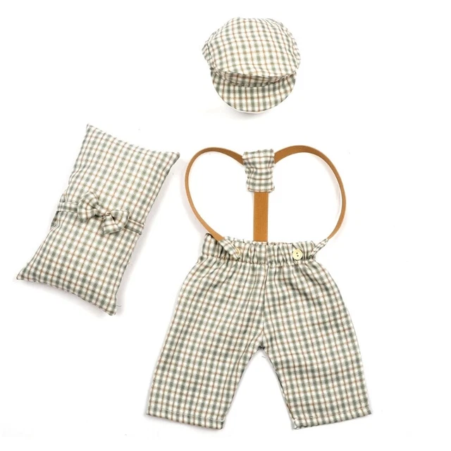 Costume Hat & Pants Pillow Infant Shower Photo Clothes Retro Outfits