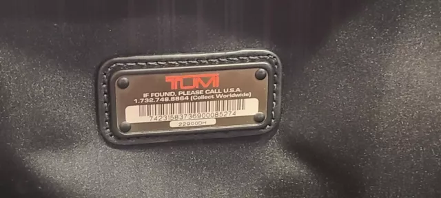 Tumi 22900Dh Alpha Black Balistic Nylon Rolling Carry On Luggage With Tracer Id 2