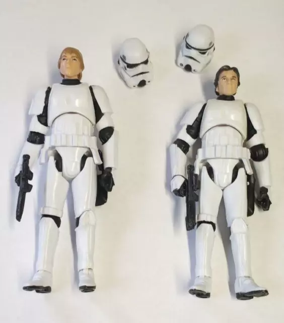LUKE SKYWALKER AND Han Solo Stormtrooper Disguise Legacy Collection $15 ...