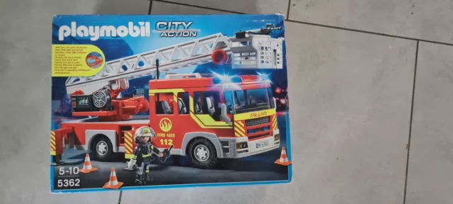 PLAYMOBIL CITY ACTION Camion de Pompier avec Échelle Pivotante et Sirène  (5362) EUR 60,00 - PicClick FR
