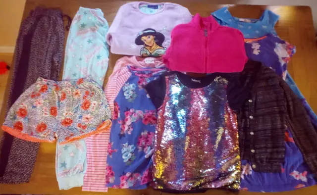 Girls age 9-10 Clothes Bundle Joules NEXT Trousers Pyjamas Tops Shorts Dresses