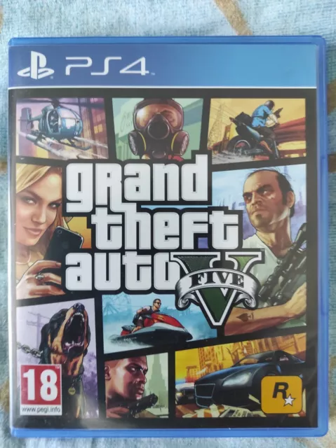 GTA 5 GRAND Theft Auto V Gioco Ps4 Playstation 4 Pal Con Italiano Libretto  Mappa EUR 5,99 - PicClick IT