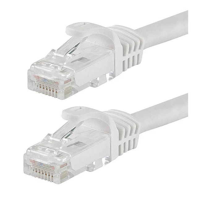 MONOPRICE 9832 Patch Cord,Cat 6,Flexboot,White,5.0 ft.