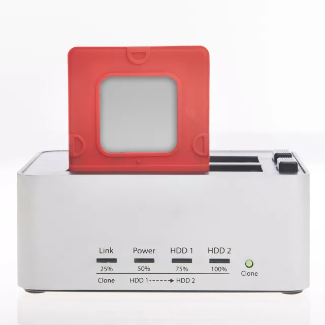 Poppstar 1x Silikon Festplatten-Schutzhülle, Schutzgehäuse für 2,5 Zoll HDD SSD 2