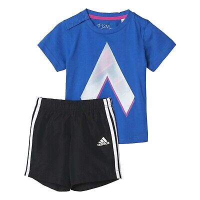 Adidas Ragazze T-Shirt Set Pantaloncini Bambini Gym Training Corsa Estate BP5327